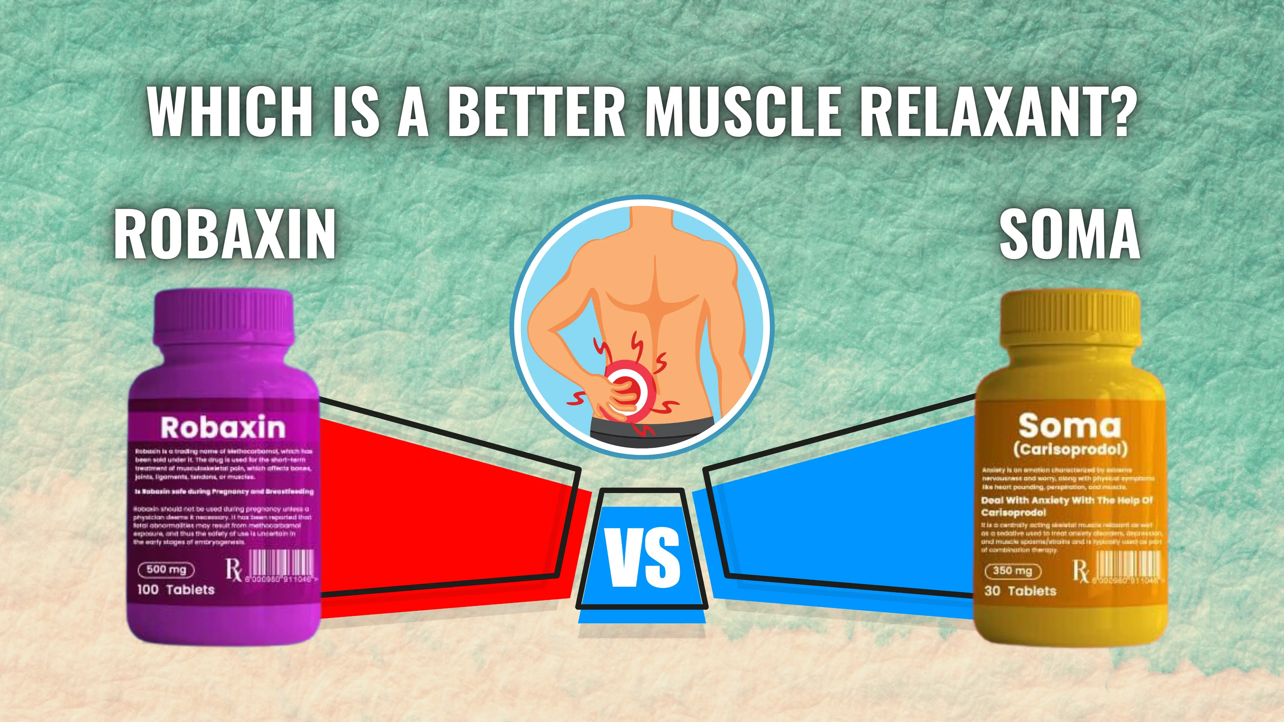 Robaxin Vs. Soma - Which Is A Better Muscle Relaxant?